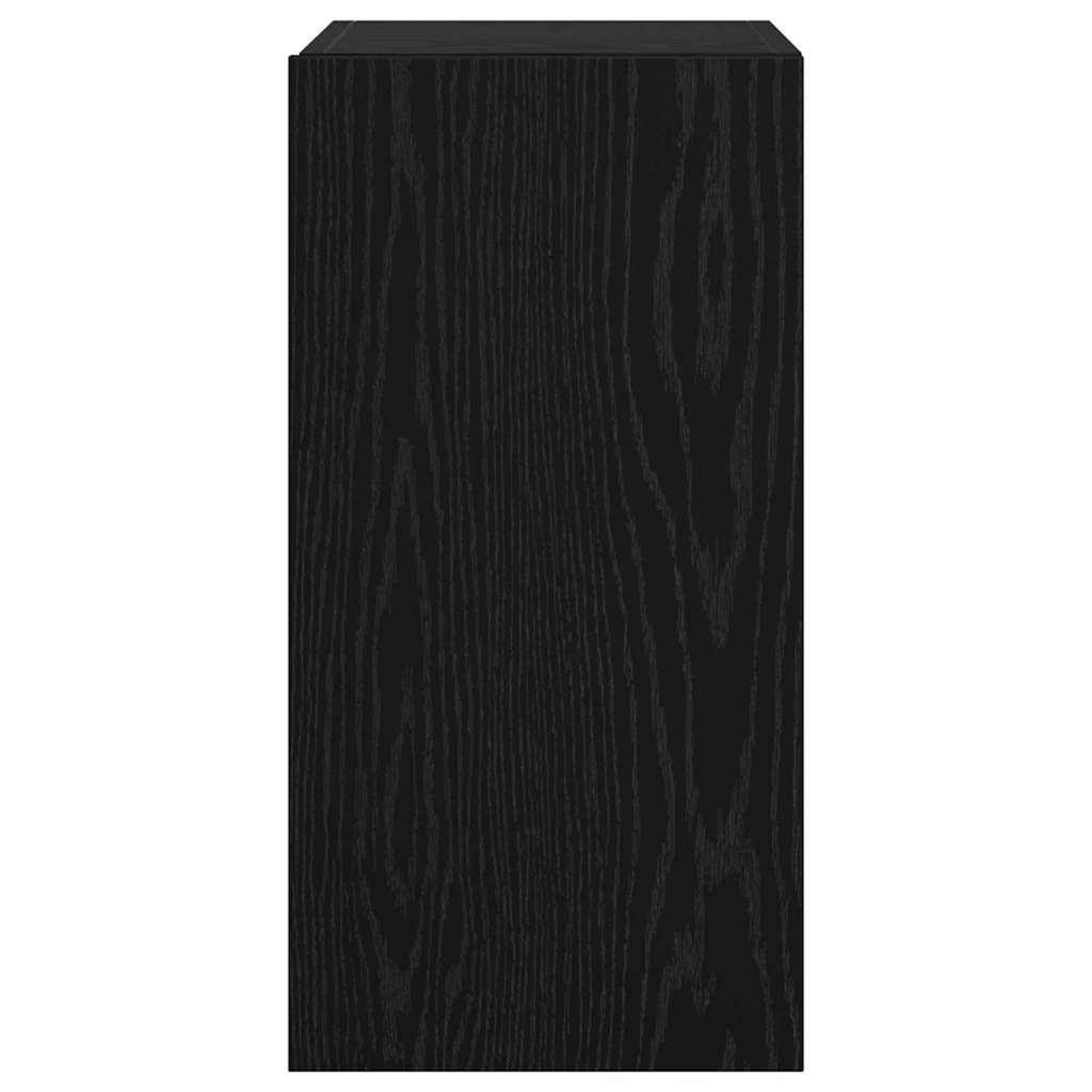 TV Kabinet za Zid Zidne Crni hrast 30,5 x 30 x 60 cm