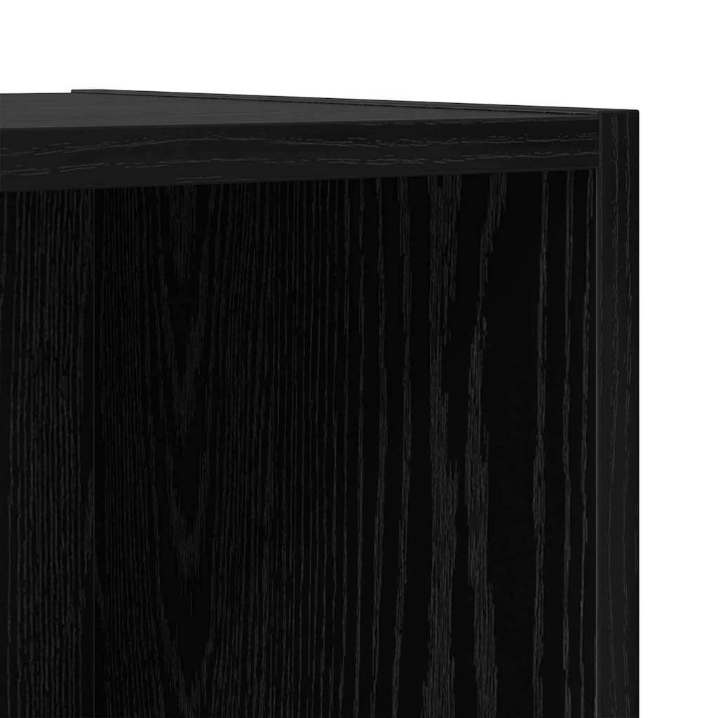 Set TV komoda Crni hrast 37 x 37 x 107 cm Konstruirano drvo