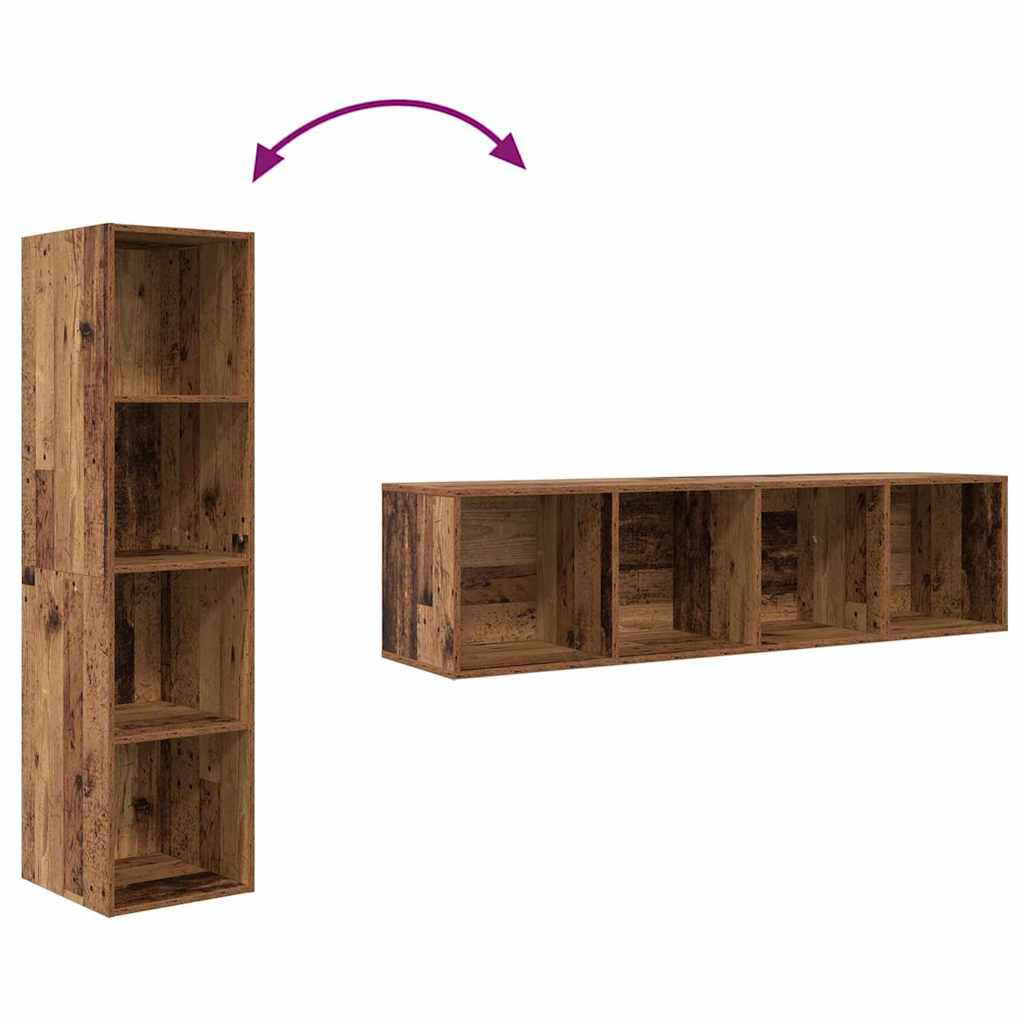 Set TV komoda Staro drvo 37 x 37 x 142,5 cm Konstruirano drvo