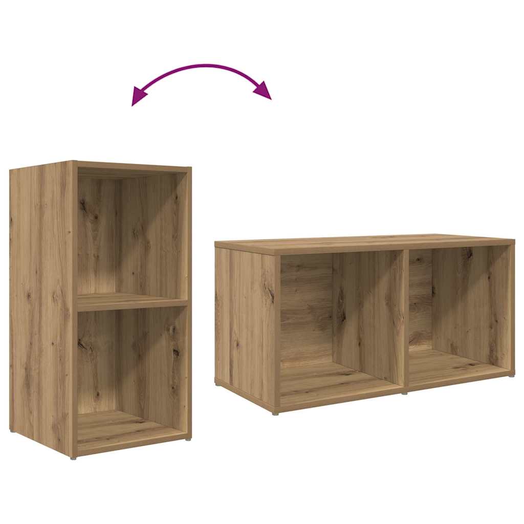 Set TV komoda Zidne Smeđa 72 x 35 x 37 cm Konstruirano drvo
