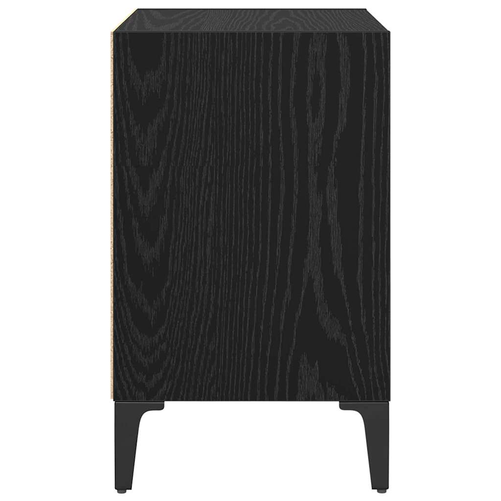 Noćni ormar 2 pcs Crni hrast 40 x 30 x 50 cm Konstruirano drvo