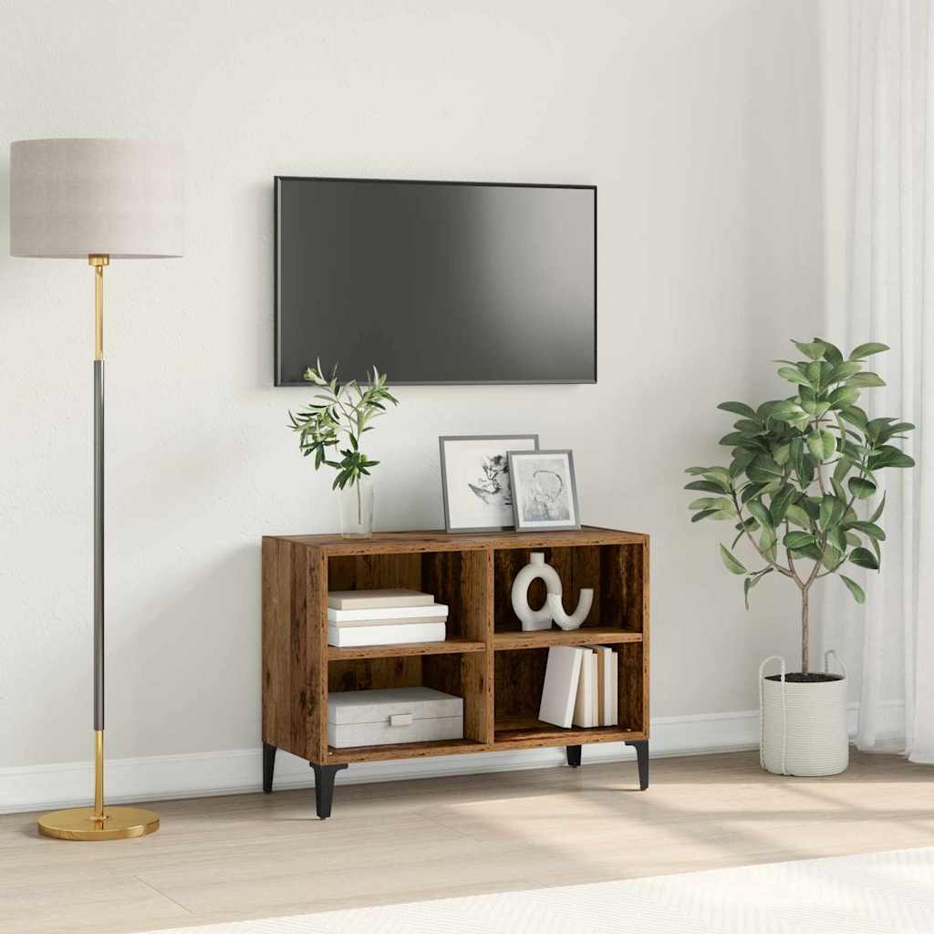 Set TV komoda Zidne Smeđa Konstrukcijsko drvo