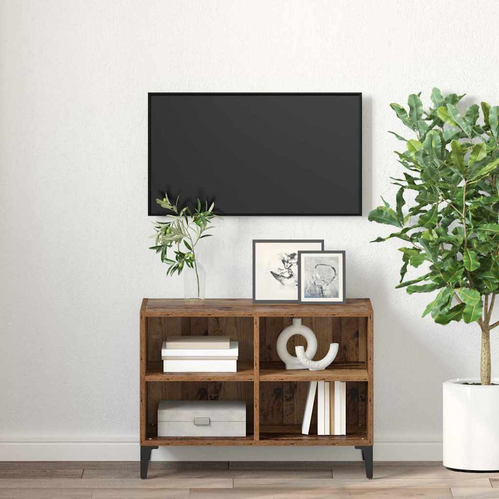Set TV komoda Zidne Smeđa Konstrukcijsko drvo