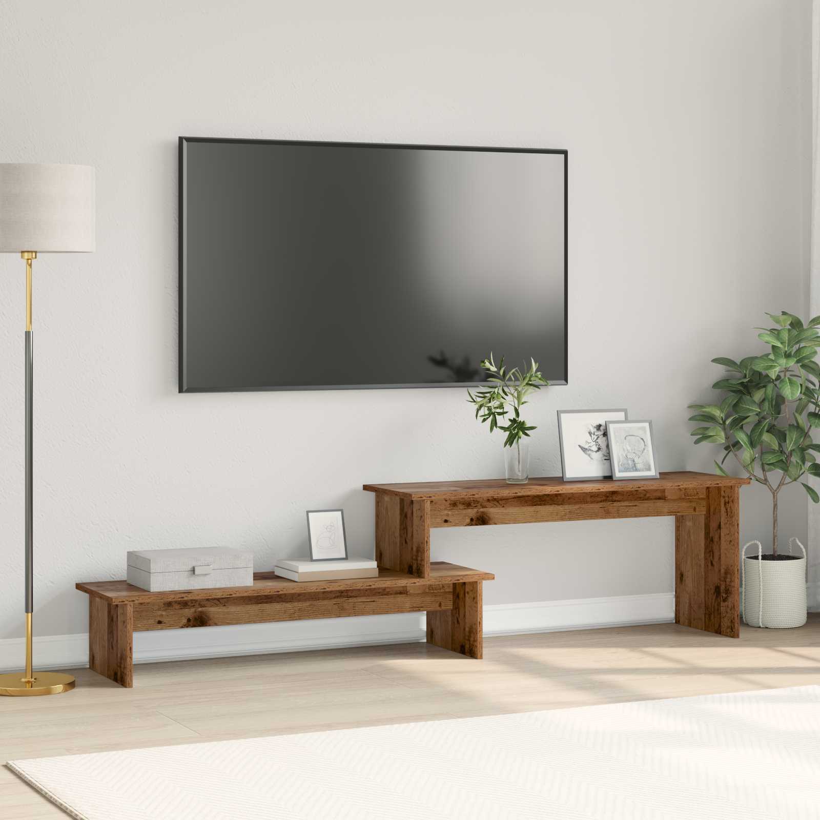 Set TV komoda Staro drvo 180 x 30 x 43 cm Konstruirano drvo