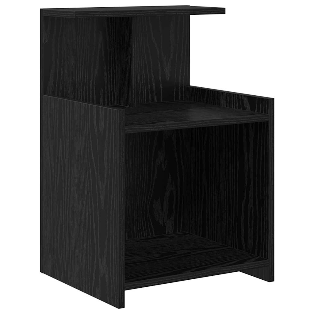 Noćni ormar 2 pcs Crni hrast 40 x 35 x 60 cm Konstruirano drvo