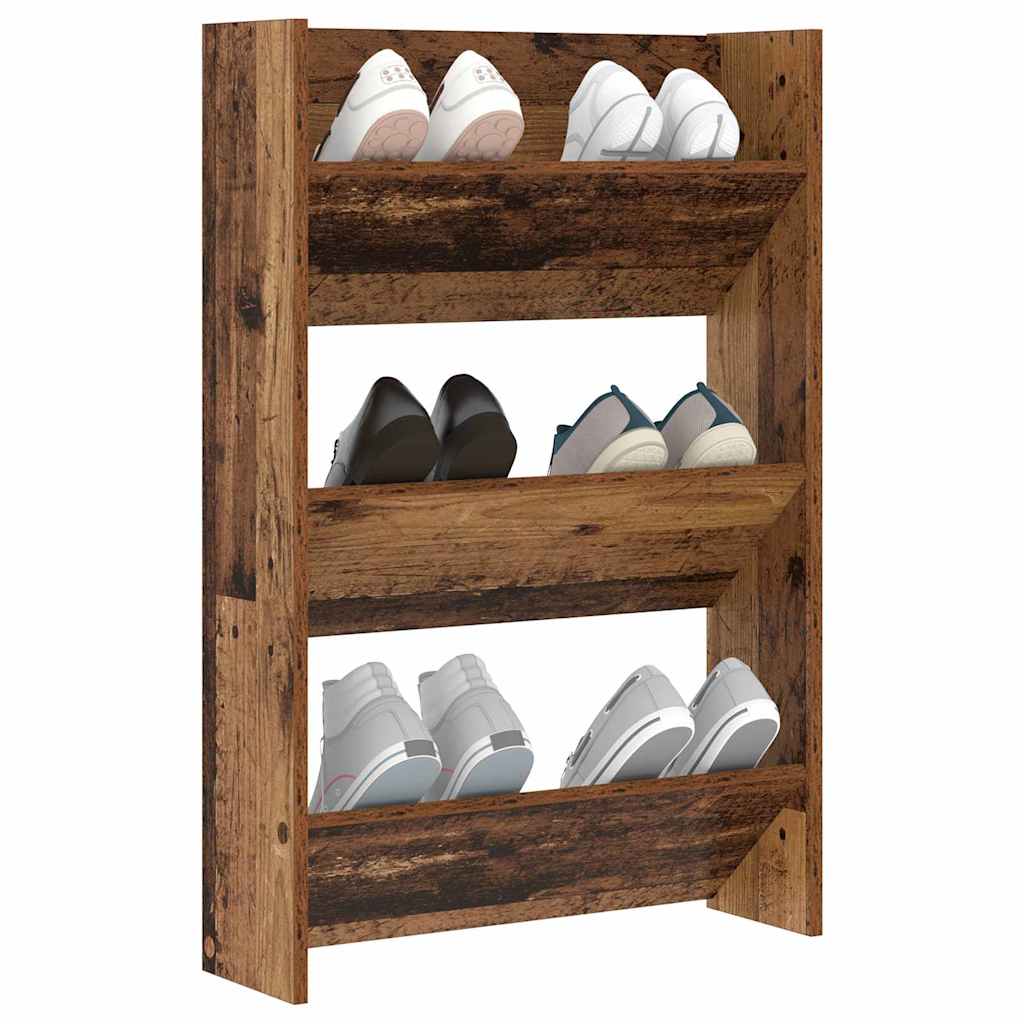 Ormar za cipele Staro drvo 60 x 18 x 90 cm Konstruirano drvo