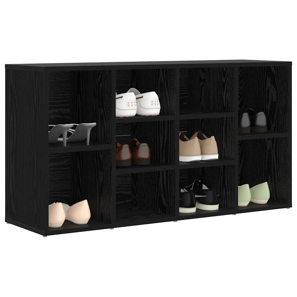 Klupa za cipele Crni hrast 103 x 30 x 54,5 cm Konstruirano drvo