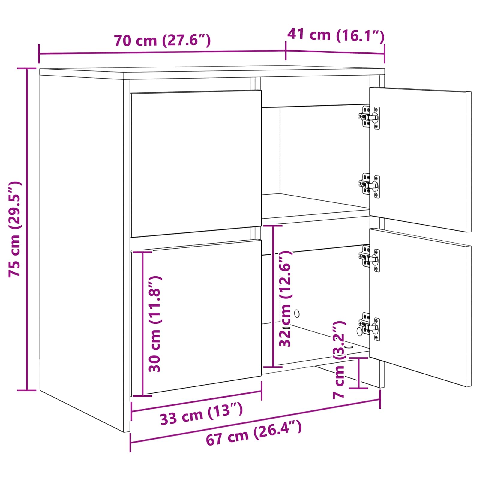 Kreveta Staro drvo 70 x 41 x 75 cm Konstruirano drvo