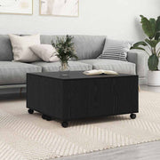 Kava Stol Crni hrast 75 x 75 x 38 cm Konstruirano drvo