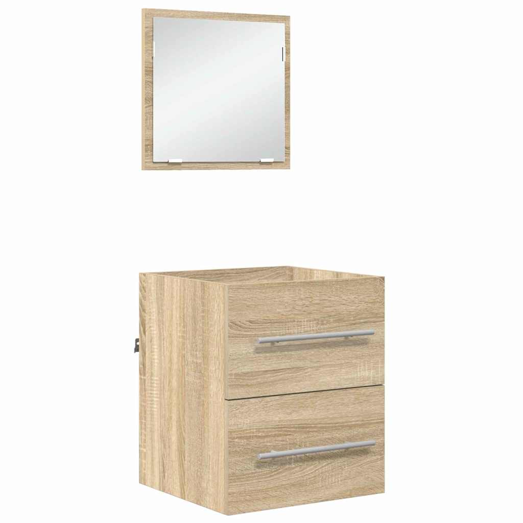 Set namještaja za kupaonicu s ladicama Smeđa 41 x 38,5 x 48 cm