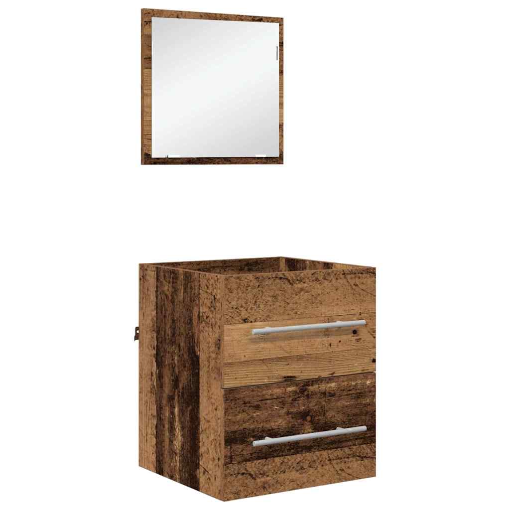 Set namještaja za kupaonicu s ladicama Smeđa 41 x 38,5 x 48 cm