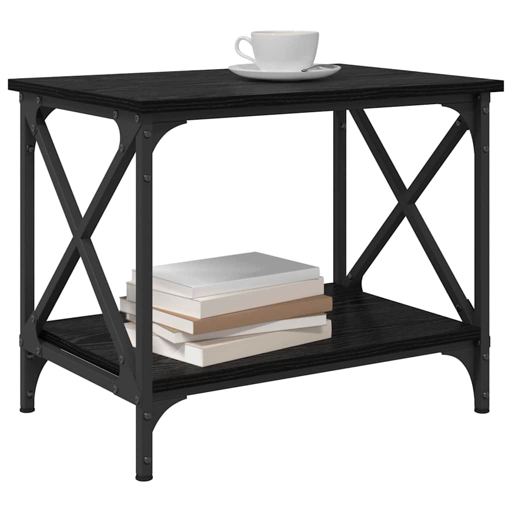 Bocni stol Crni hrast 55 x 38 x 45 cm Konstruirano drvo