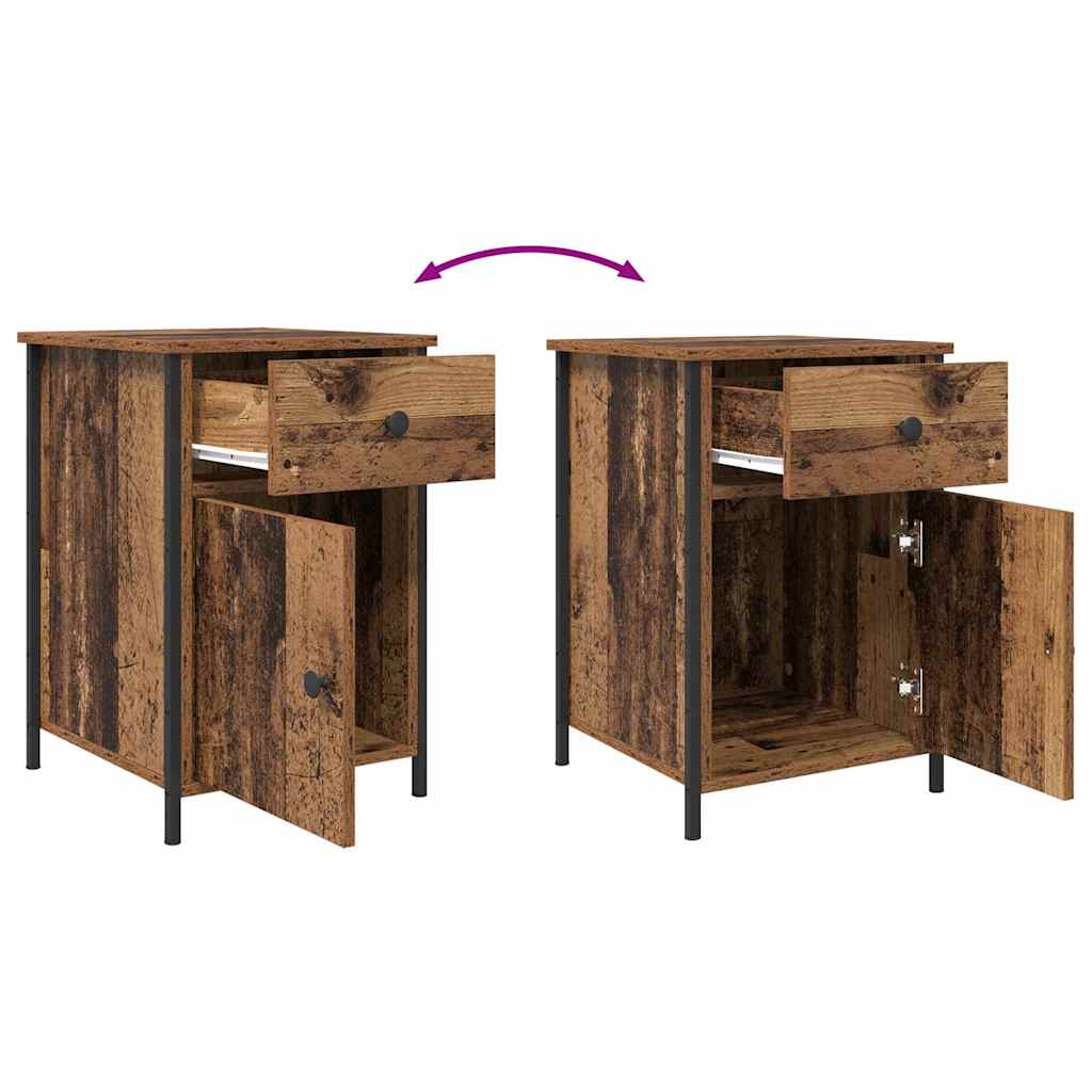 Noćni ormar 2 pcs Staro drvo 40 x 42 x 60 cm Konstruirano drvo