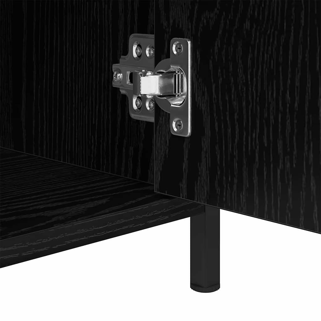 Noćni ormar 2 pcs Crni hrast 40 x 42 x 60 cm Konstruirano drvo