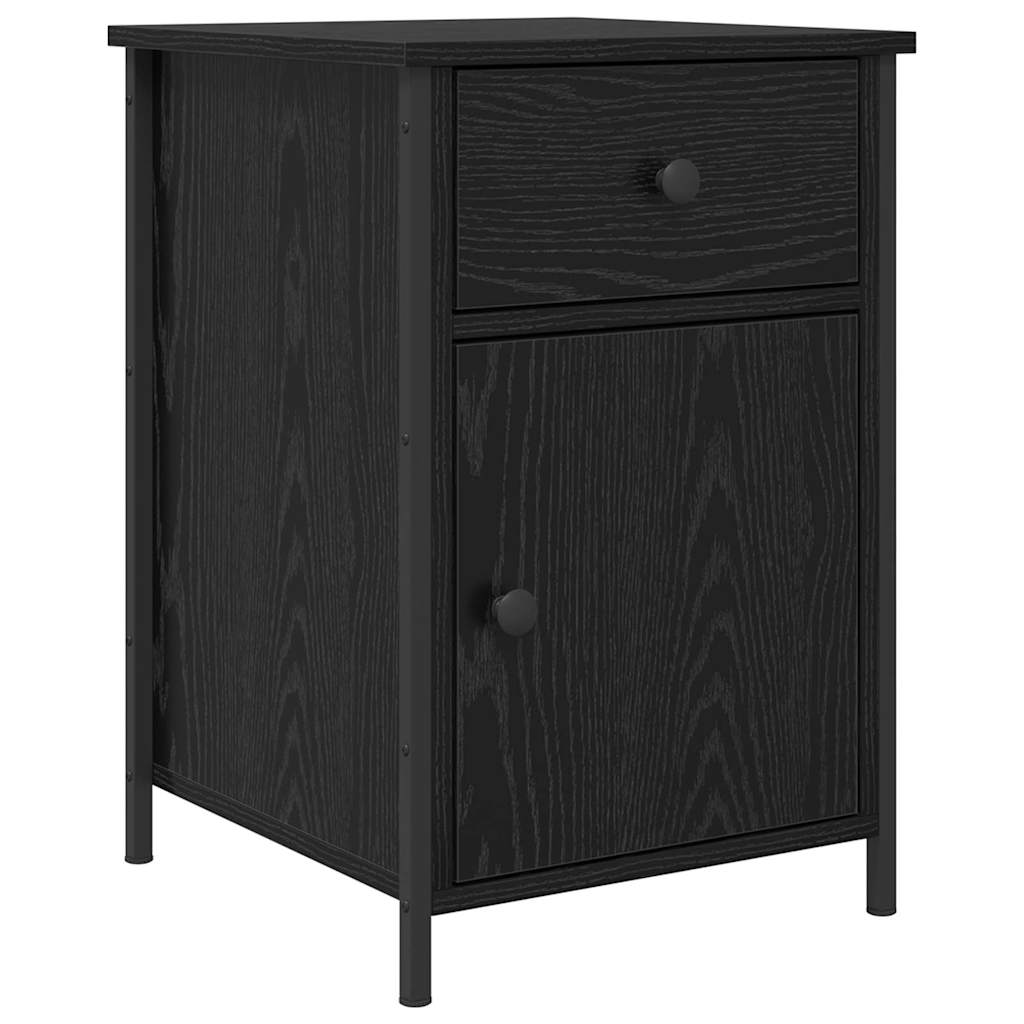 Noćni ormar 2 pcs Crni hrast 40 x 42 x 60 cm Konstruirano drvo
