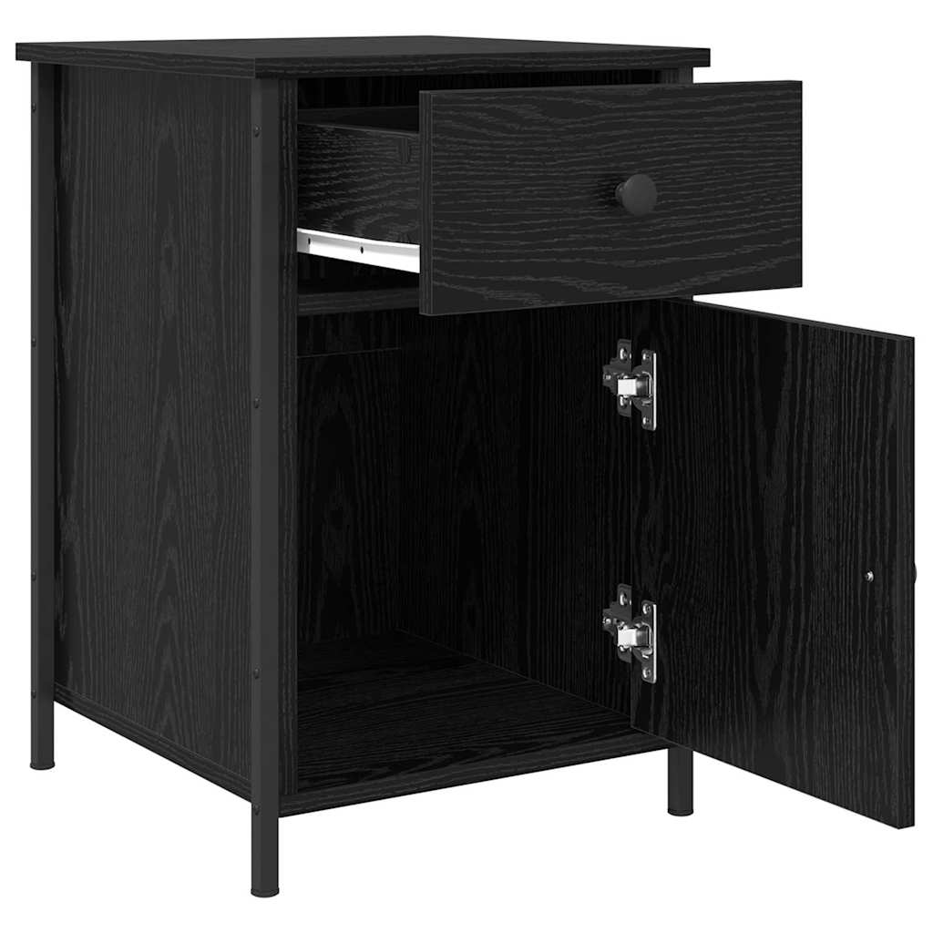 Noćni ormar 2 pcs Crni hrast 40 x 42 x 60 cm Konstruirano drvo
