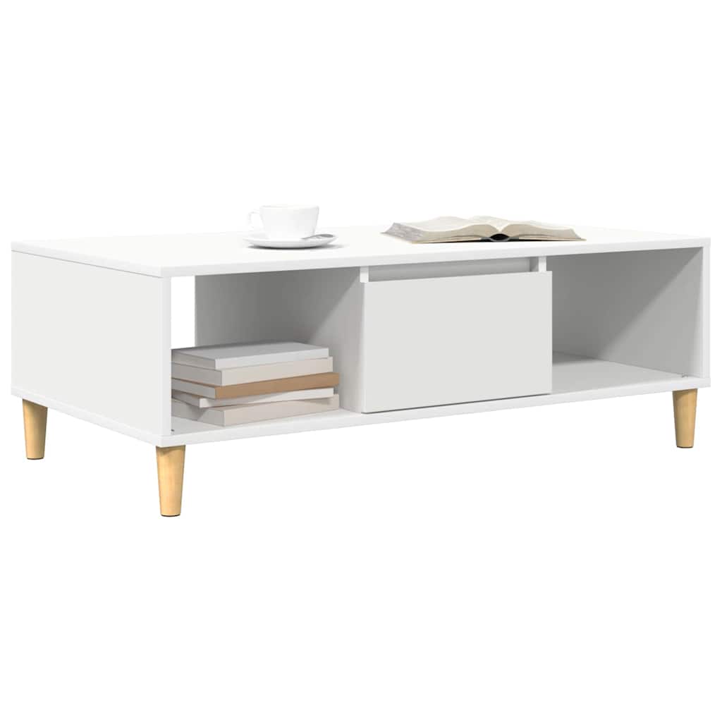 Kava Stol Bijelo 102 x 55 x 35 cm Konstruirano drvo