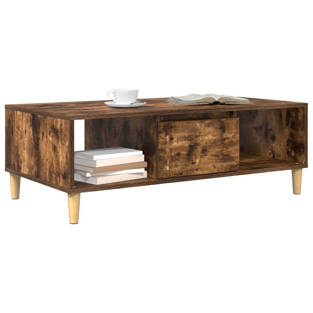 Kava Stol Dimljeni hrast 102 x 55 x 35 cm Konstruirano drvo