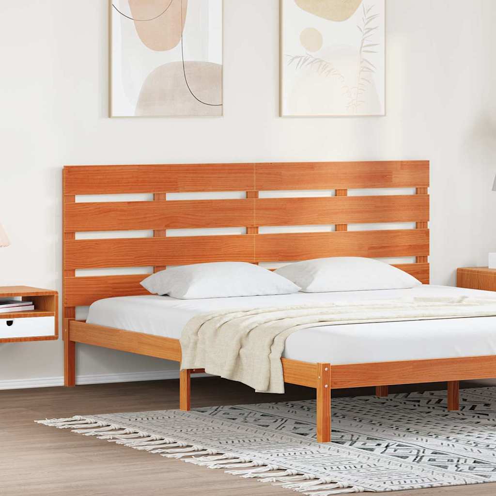 Uzglavlje Vosak smeđa 200,5 x 3 x 80 cm Čvrsto borovo drvo