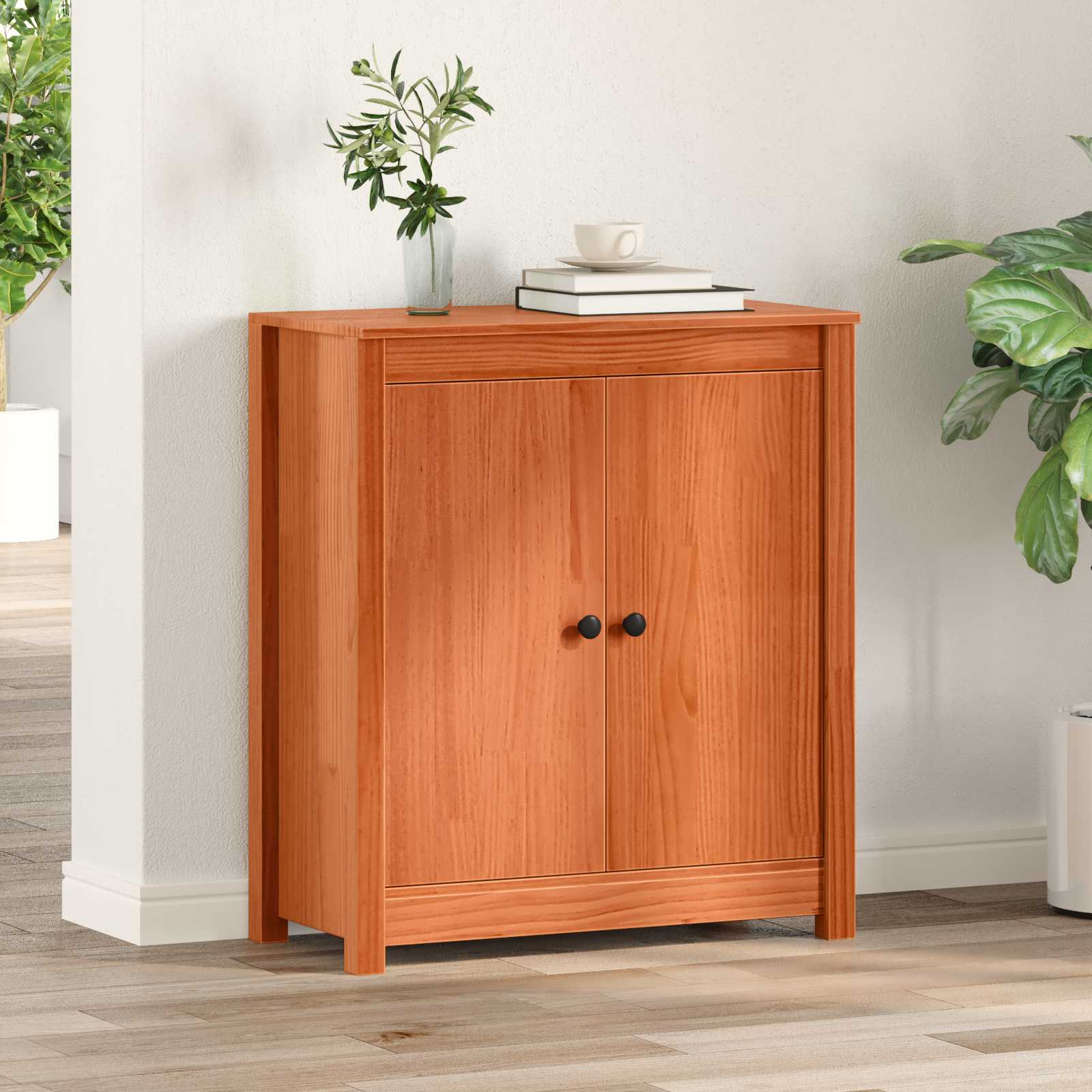 Kreveta Vosak smeđa 70 x 35 x 80 cm Čvrsto borovo drvo