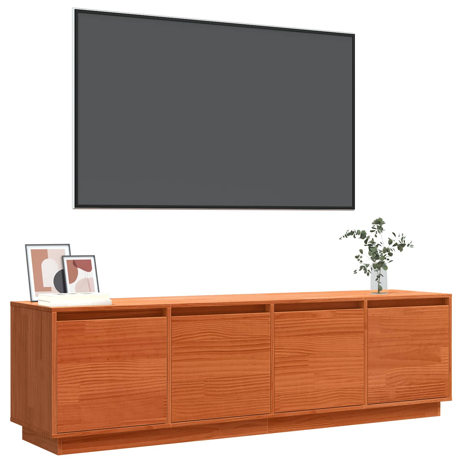 TV ormar Smeđa 156 x 37 x 45 cm Konstruirano drvo