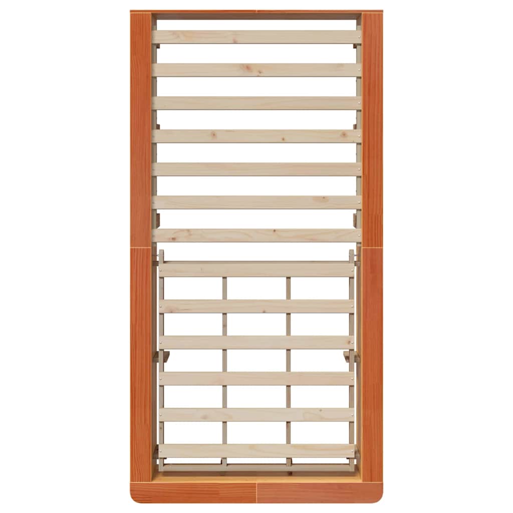 Krevetna konstrukcija Vosak smeđa 90 x 200 cm