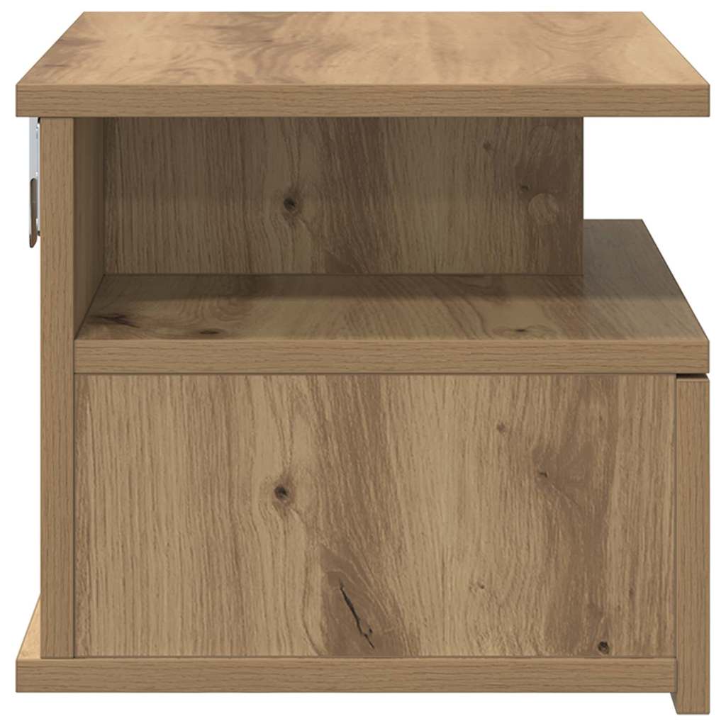 Lebdeća noćna ormarić 2 pcs Umjetnički hrast 40 x 31 x 28 cm
