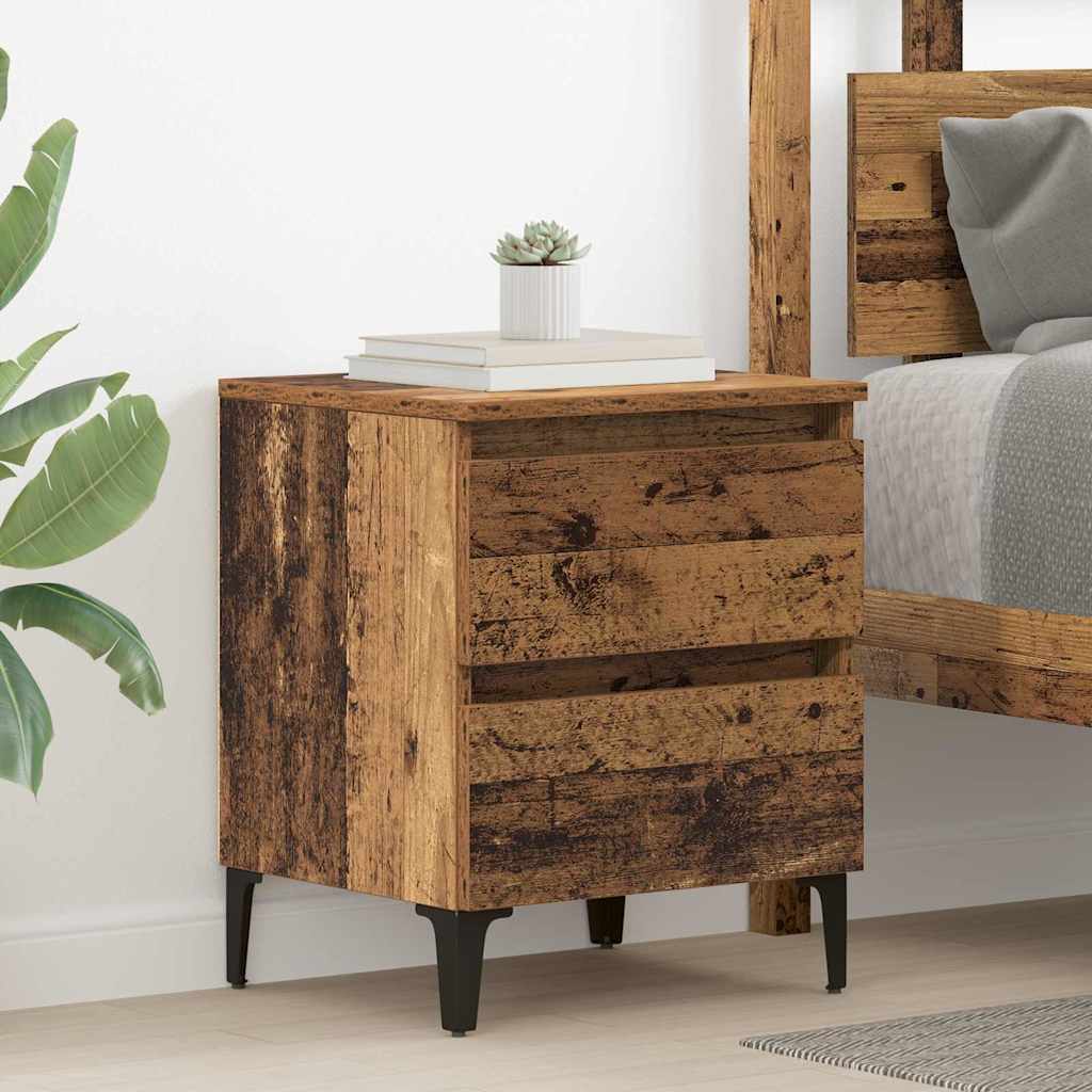 Noćni ormar 2 pcs Staro drvo 40 x 35 x 50 cm Konstruirano drvo