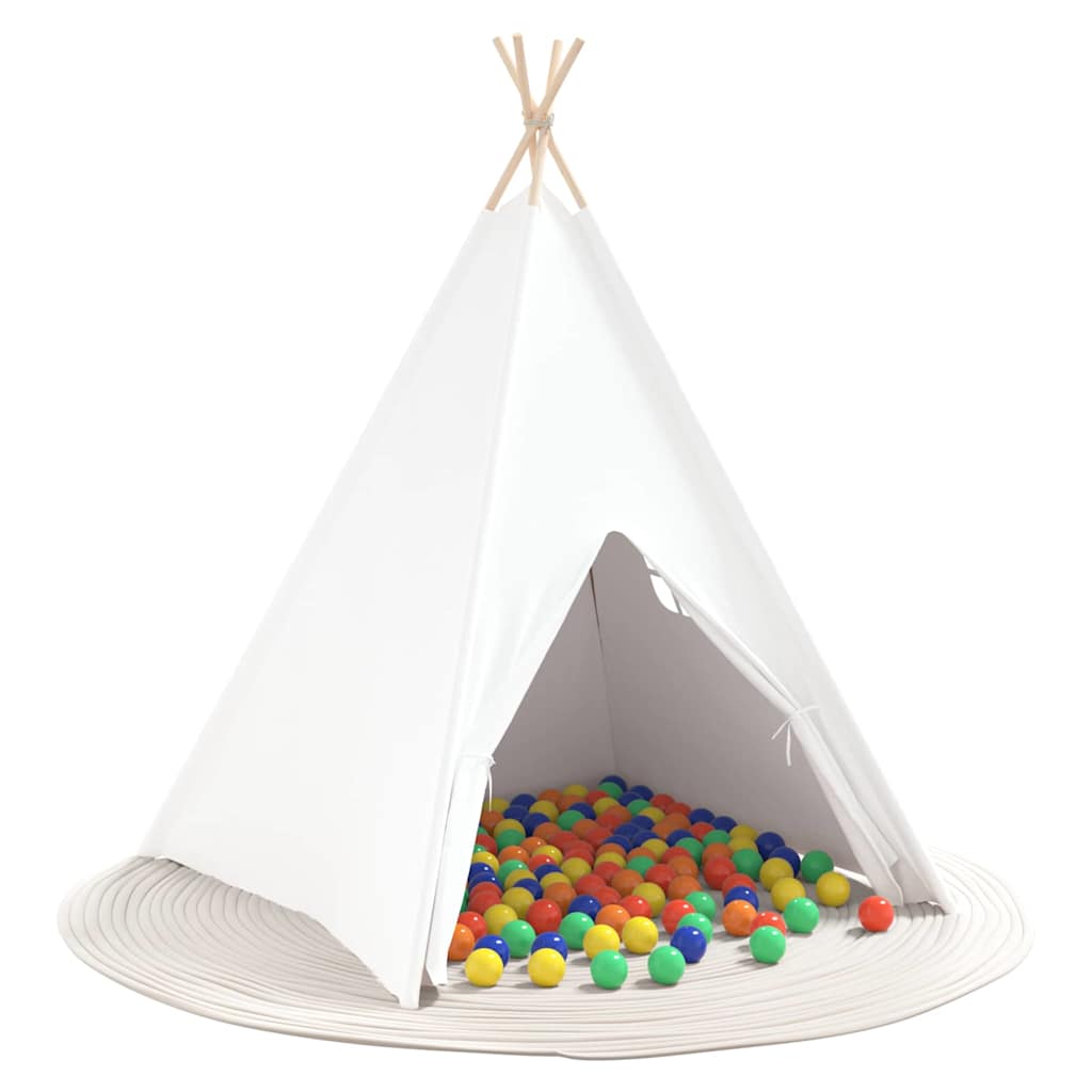 Teepee šator Bijelo 120 x 120 x 150 cm Tkanina i plastika