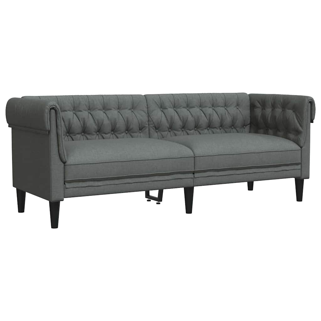 Kauč za dnevni boravak 2 pcs Tamno siva 201,5 x 74,5 x 74,5 cm