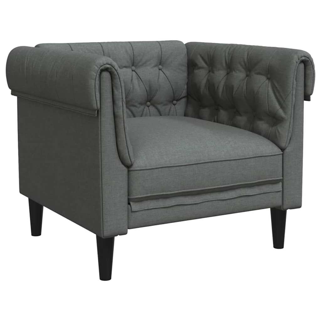 Kauč za dnevni boravak 3 pcs Tamno siva 201,5 x 74,5 x 74,5 cm