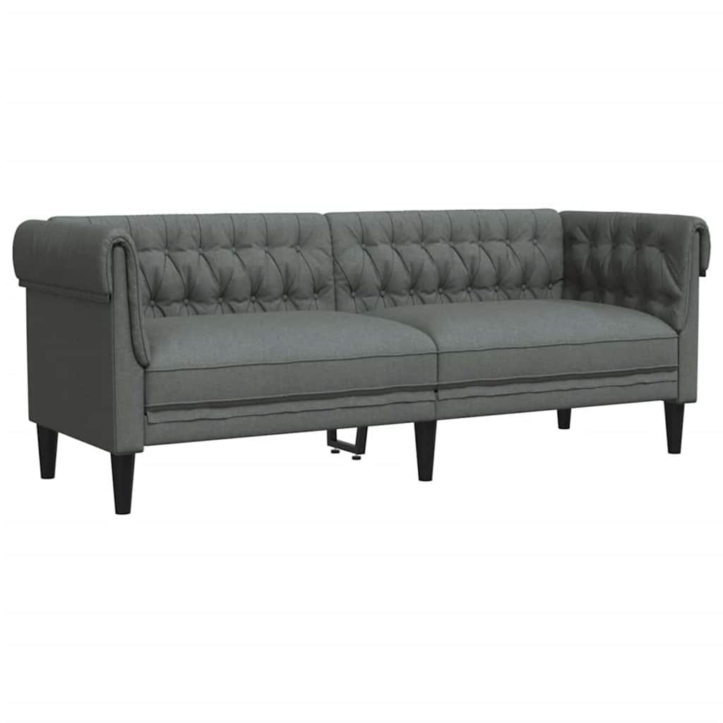 Kauč za dnevni boravak 3 pcs Tamno siva 201,5 x 74,5 x 74,5 cm