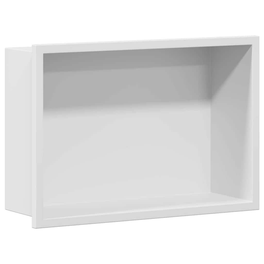 Ničica za tuš Bijelo 30 x 20 x 9,5 cm Nehrđajući čelik