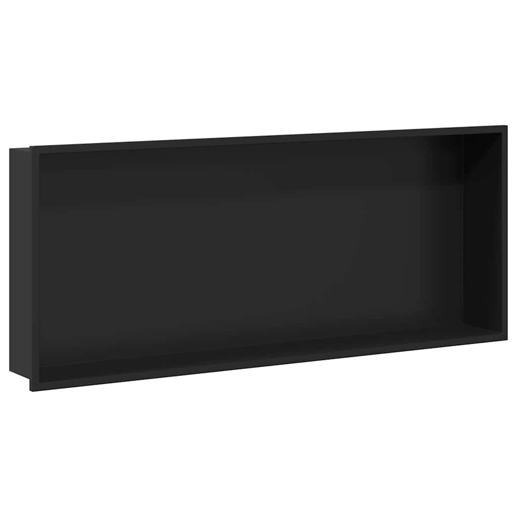Ničica za tuš Crna 75 x 30 x 9,5 cm Nehrđajući čelik