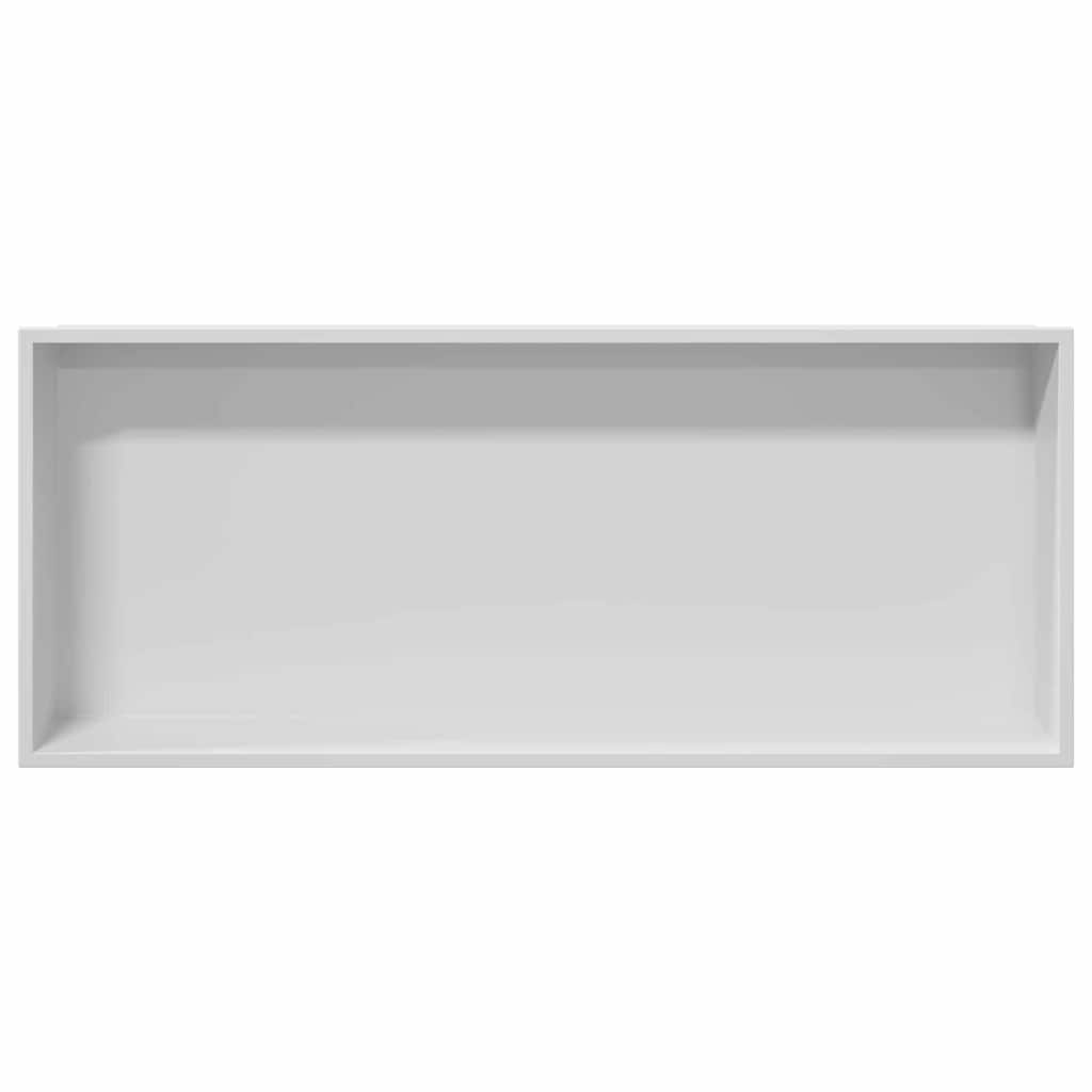 Ničica za tuš Bijelo 75 x 30 x 9,5 cm Nehrđajući čelik