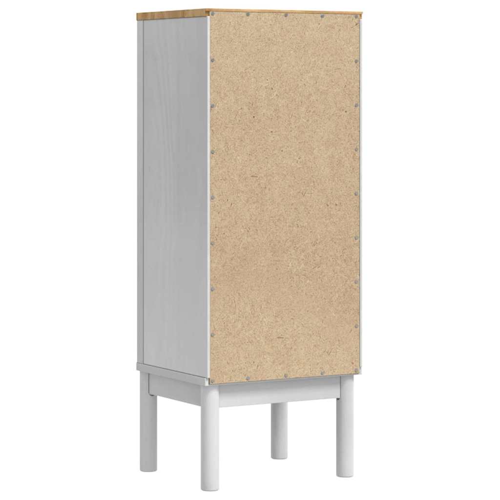 Kupaonski ormar FLORO Bijelo 35 x 30 x 90 cm Čvrsto borovo drvo
