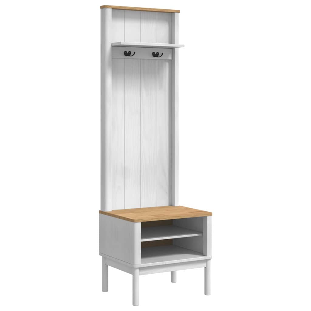 Ormar za hodnik s policom FLORO Bijelo 50 x 40 x 158 cm