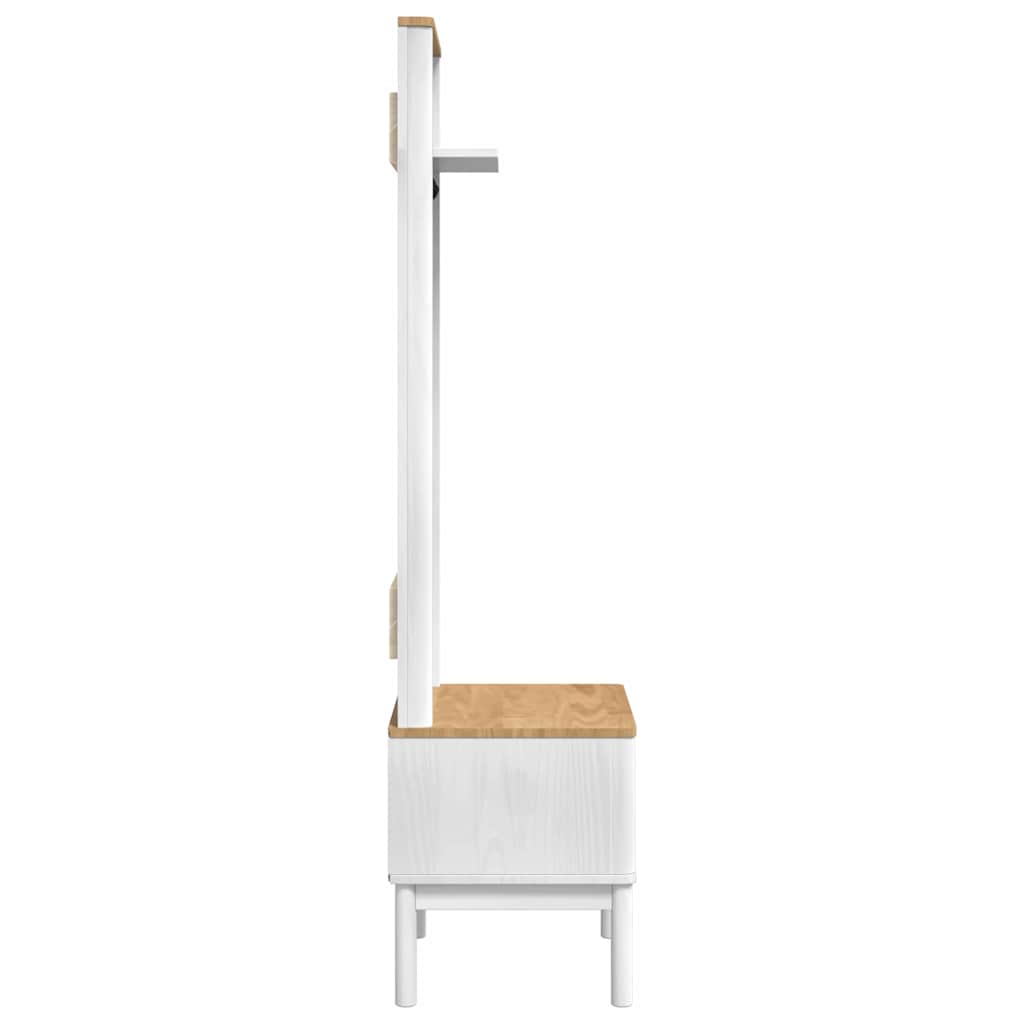 Ormar za hodnik s policom FLORO Bijelo 50 x 40 x 158 cm