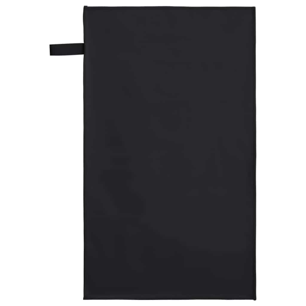 Sportski Ručnici 2 pcs Crna 50 x 30 cm Poliester i poliamid