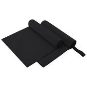 Sportski Ručnici 2 pcs Crna 100 x 50 cm Poliester i poliamid