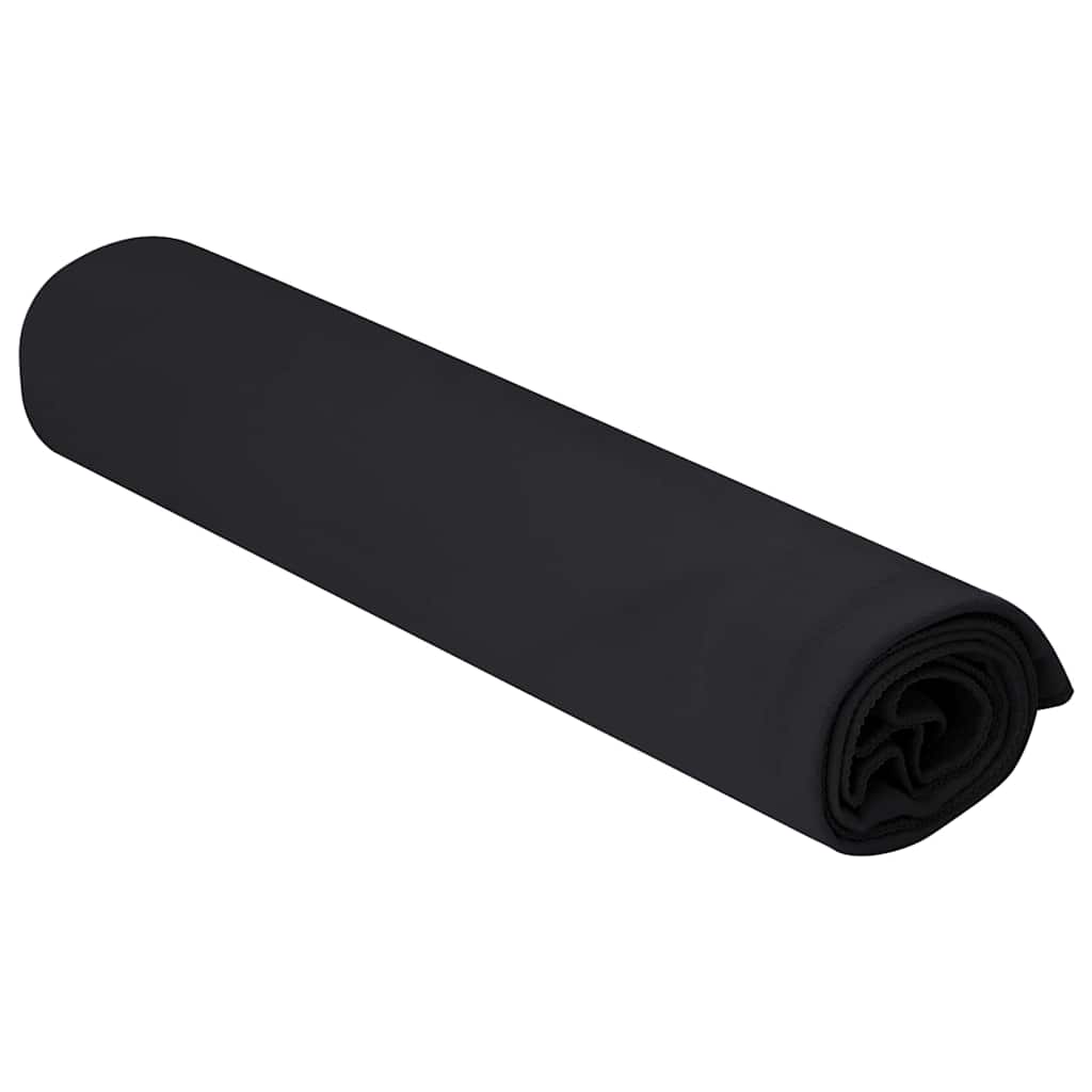 Sportski Ručnici 2 pcs Crna 100 x 50 cm Poliester i poliamid