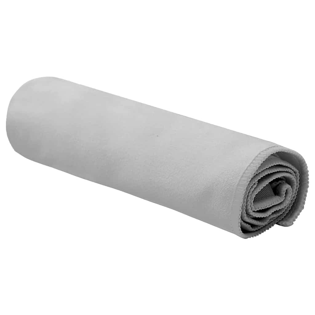 Sportski Ručnici 2 pcs Siva 50 x 30 cm Poliester i poliamid