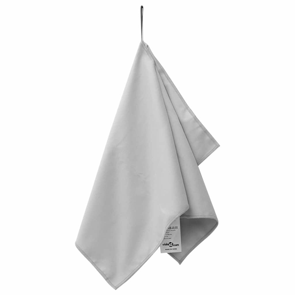 Sportski Ručnici 2 pcs Siva 50 x 30 cm Poliester i poliamid