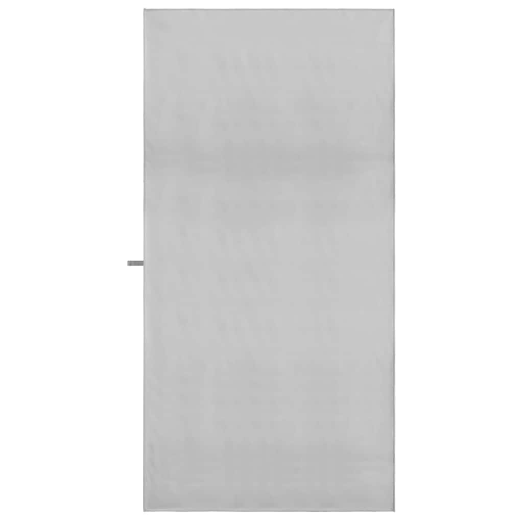 Sportski Ručnici 2 pcs Siva 180 x 90 cm Poliester i poliamid