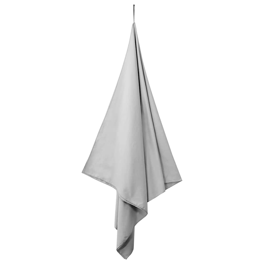 Sportski Ručnici 2 pcs Siva 200 x 100 cm Poliester i poliamid