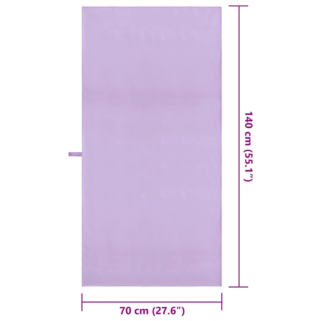 Sportski Ručnici 2 pcs Ljubičasta 140 x 70 cm