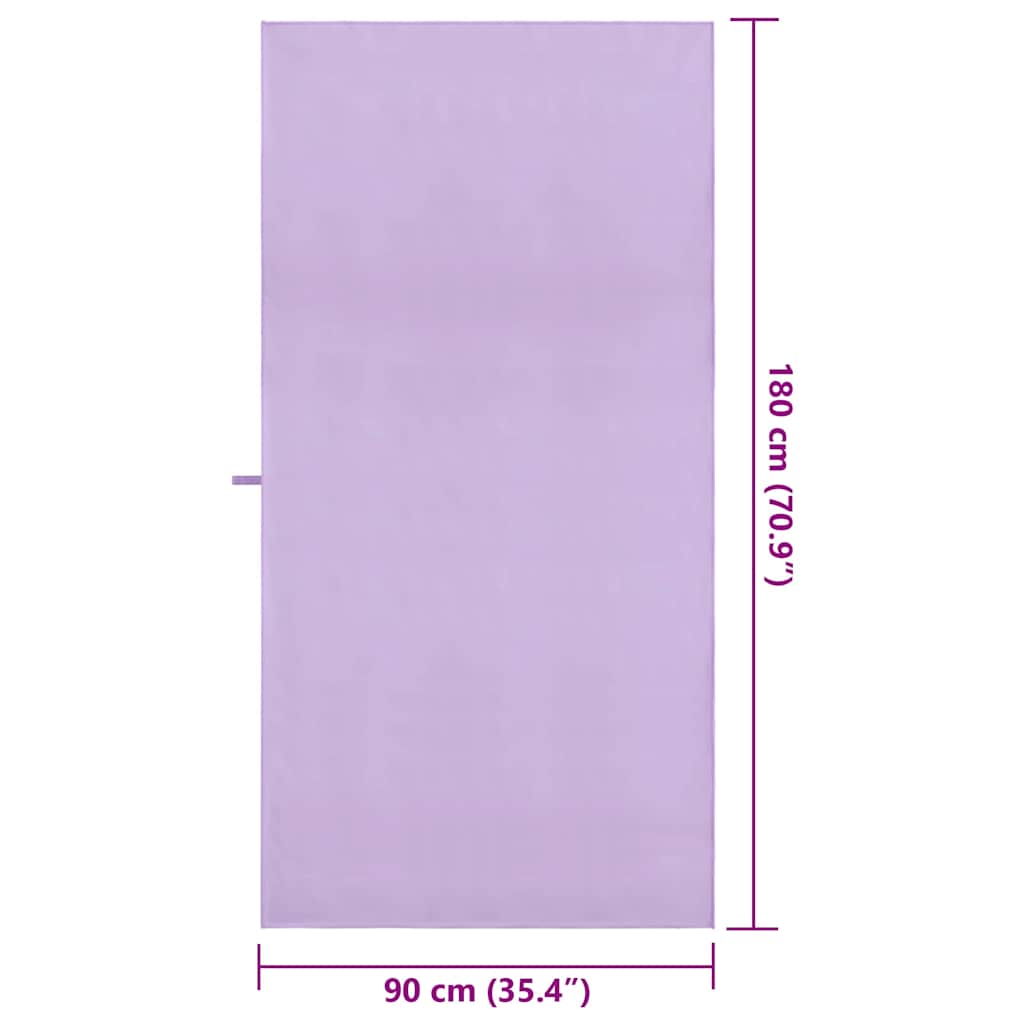 Sportski Ručnici 2 pcs Ljubičasta 180 x 90 cm