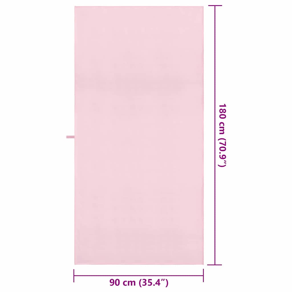 Sportski Ručnici 2 pcs Ružičasta 180 x 90 cm
