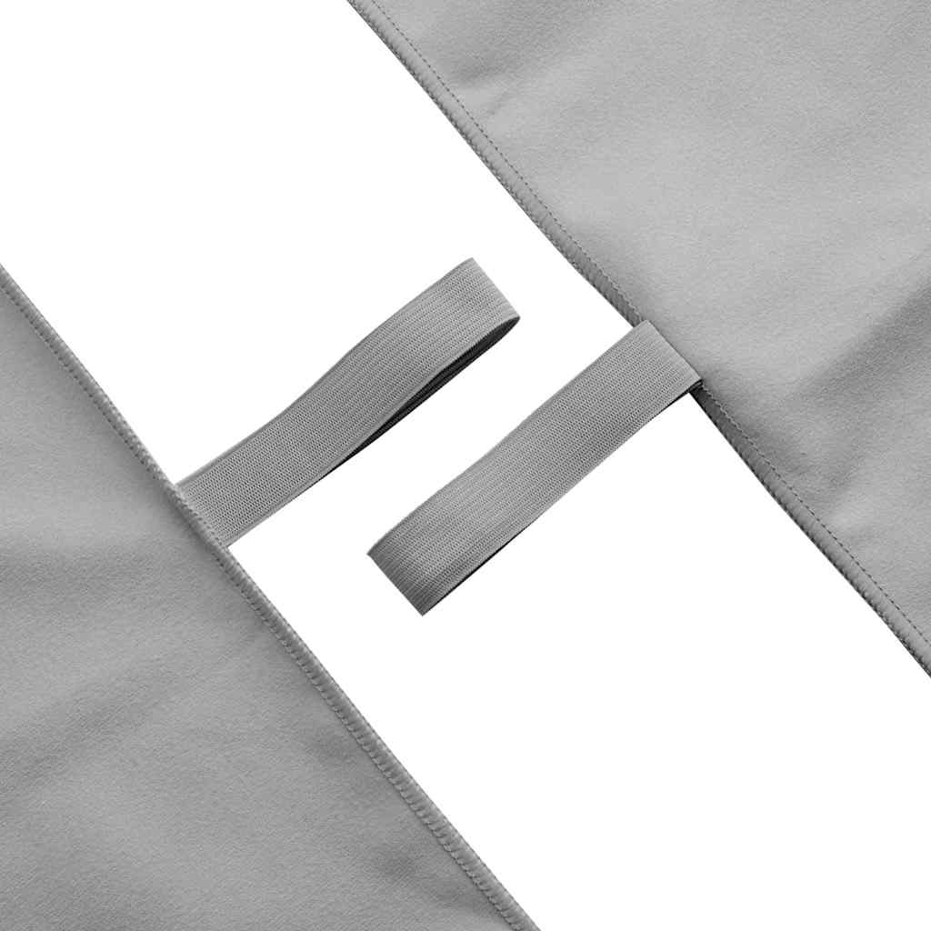 Set sportskih ručnika 2 pcs Tamno siva tkanina