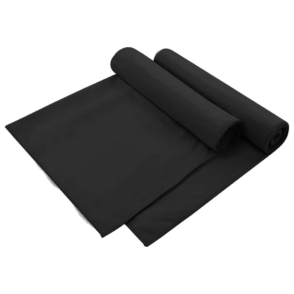 Vanjski ručnici za stolice 2 pcs Crna 130 x 60 cm
